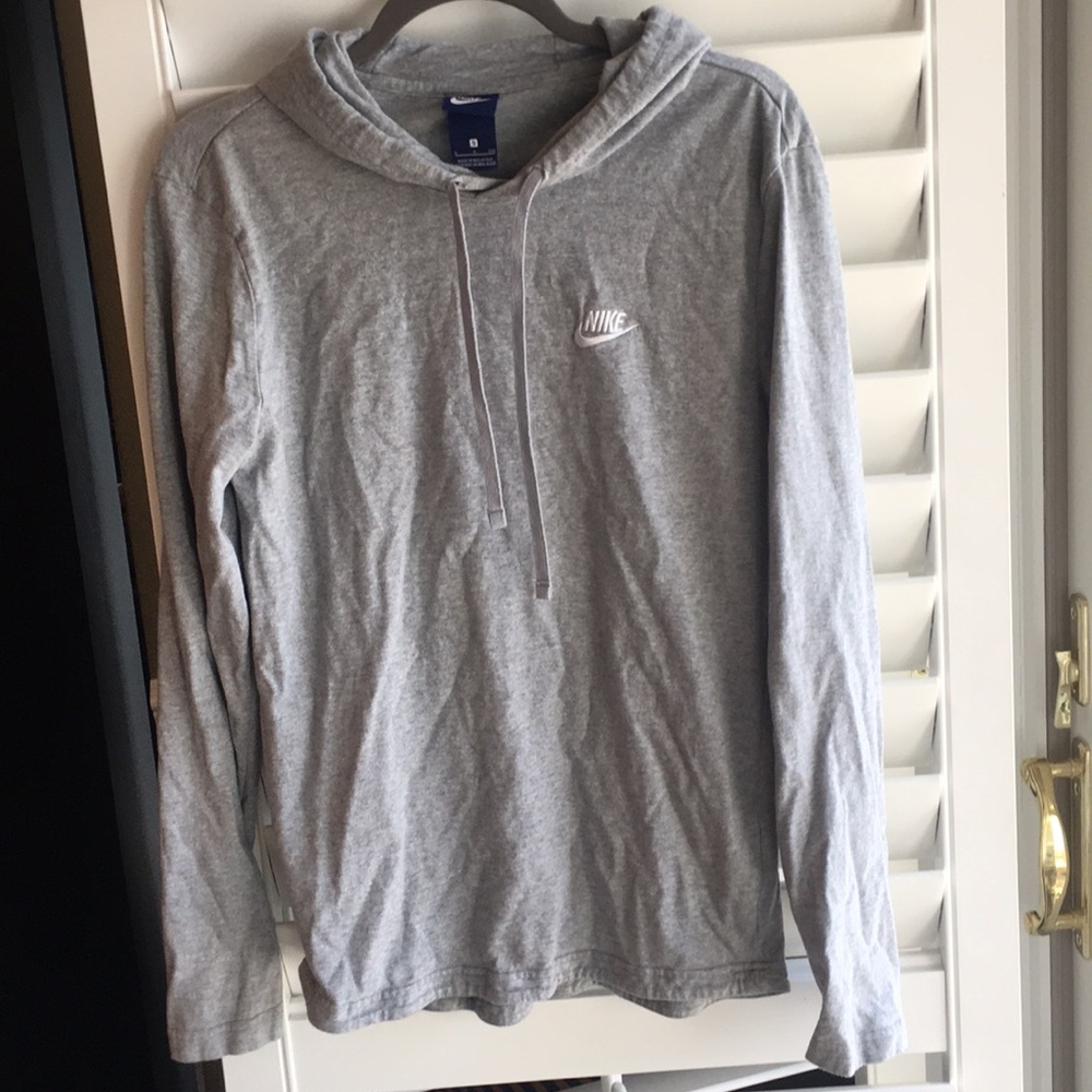 Nike pullover gray hoodie